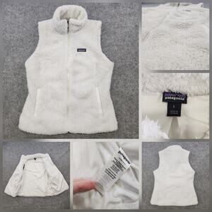 Patagonia Los Gatos Vest Womens L Large Fuzzy Full Zip Fleece Retro Pile Jacket